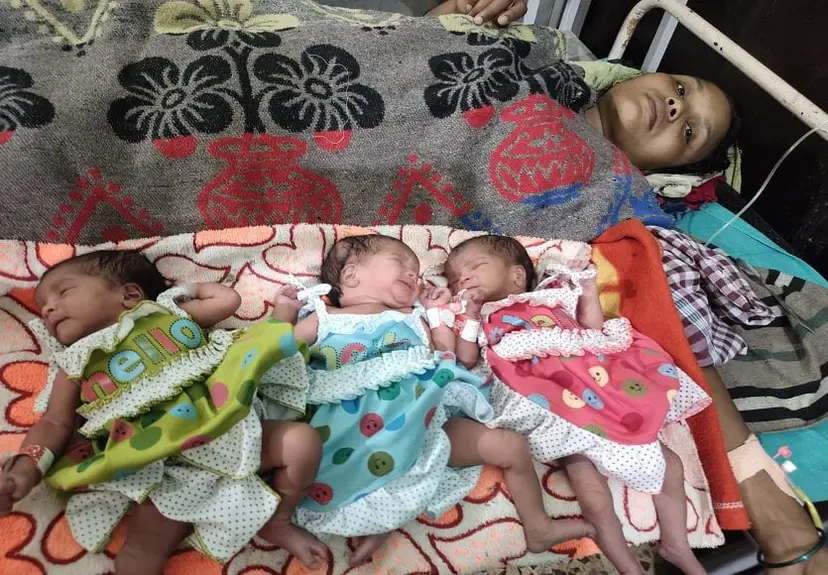 Birth of 3 children in Manendragarh