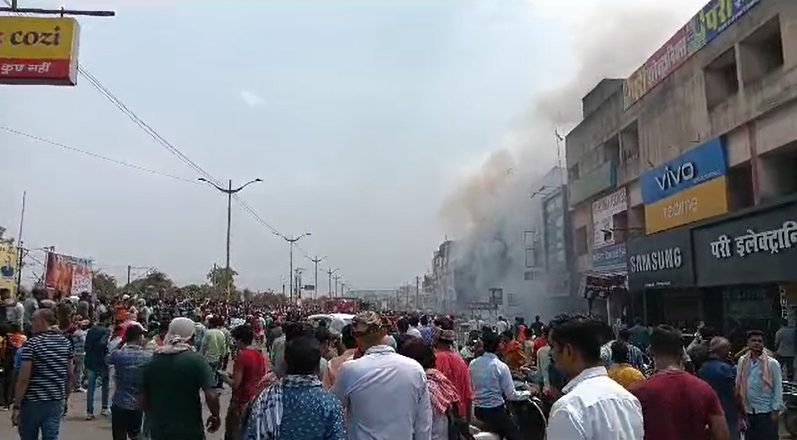 Fire broke out in Korba's commercial complex