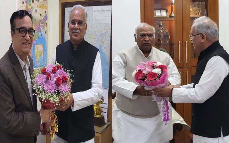 CM Bhupesh to Kharge