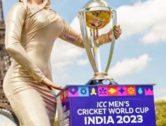 So Urvashi finally brought the World Cup 2023 trophy!