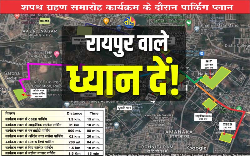 Attention Raipur residents! Raipur Police released route map